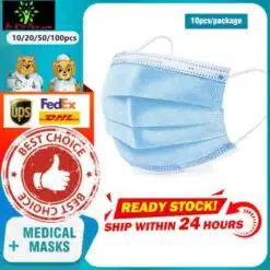 3-Layer Disposable Face Masks 694e8d1f2ee056f98ee488: 10 pcs|20 pcs|50 pcs|100 pcs|250 pcs|500 pcs|1000 pcs  New Arrivals 2020 Fight Coronavirus Face Masks Best Sellers