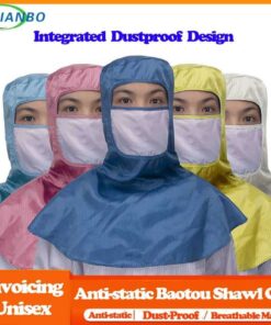 High Quality ESD Spray Painting Protective Pharmaceutical Food Factory Hat Head Safety Helmet Work Cleanroom Dustproof Shawl Hat color: Navy Blue|Open Ear Shawl Hat|Open Ear Shawl Hat|Open Ear Shawl Hat|Open Ear Shawl Hat|Pink|Blue|White|Yellow  New Arrivals 2020 Fight Coronavirus