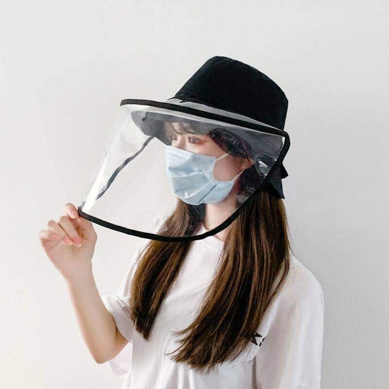 Visually Transparent Plastic Women's Hat Removable Cap for Women Sun Chapeu Feminino Bucket Hats