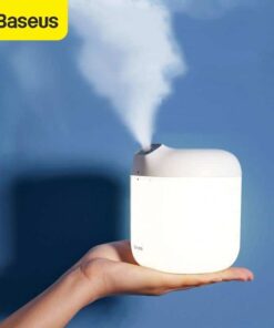 Baseus Humidifier Air Diffuser Difusor For Home Office 600 ml Large Capacity Air Humidifier Humidificador With LED Lamp color: White  New Arrivals 2020 Fight Coronavirus Best Sellers