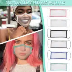 Reusable With Clear Window Unisex Adult Breathable Reuse Anime Funny Transparent expression masks Cosplay Costume Accessories color: Light blue|Pink|Gray with 2 Filters|Black|Blue|White  New Arrivals 2020 Fight Coronavirus Face Masks Best Sellers
