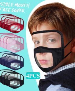 Kid’s Face Masks With Eye Shield | 4 pcs color: A|B|C|D|E  New Arrivals 2020 Fight Coronavirus Face Masks Best Sellers