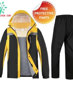 Rain Jacket with Face Shield + FREE Waterproof Pants color: 01|02|03|04|05|06|07|08|09|10|11|12  New Arrivals Coronavirus Protective Gear Jackets with Face Mask