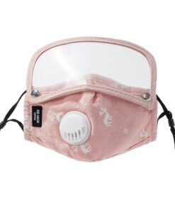 Breathable Face Mask With Eye Shield For Kids color: Pink|Black|Green|Yellow  Face Masks & Face Shields Face Shields For Kids New Arrivals Protection Against COVID-19 Face Masks Face Mask Extensions For Kids or Adults Safest Face Masks For Kids Best Back to School Face Masks For Kids