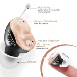 Discrete Wireless Hearing Aids For Hearing Impaired People Battery Duration: 2-4 days  New Arrivals Uncategorized Best Sellers