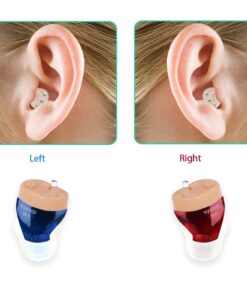 Rechargeable Hearing Aids V30 Intelligent Audifonos Mini Inner Ear for Elderly Sound Amplifier for Deafness with Charging Case color: V30-Blue|V30-Pair|V30-Red  Best Hearing Aids In 2022 New Arrivals Best Sellers