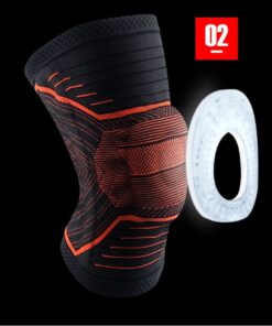 1 pcs Knee Patella Protector Brace Silicone Spring Knee Pad Basketball Running Compression Knee Sleeve Support Sports Kneepads color: HX045 black|HX045 gray|HX051 black|HX051 blue|HX051 gray|HX054 blue|HX054 green|HX054 orange|HX082 black|New black|New orange|Gray with 2 Filters|Black|Blue  New Arrivals As Seen On TV Best Sellers Clearance