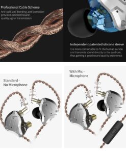 KZ ZS10 Pro Noise Cancelling Earphones 4BA+1DD Hybrid 10 driver Units HIFI Bass Earbuds in ear Monitor Metal Headset color: ZS10 Pro Black Mic|ZS10 Pro Black NoMic|ZS10 Pro Blue Mic|ZS10 Pro Blue No Mic|ZS10 Pro Purple Mic|ZS10Pro Purple NoMic|ZS10ProGlareblueMIc|ZS10ProGlareblueNoMi|ZS10ProGlareGoldMic|ZS10ProGlareGoldNoMi  Best Hearing Aids In 2022 New Arrivals Best Sellers