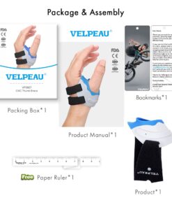 VELPEAU CMC Thumb Orthosis Relieves Arthritis Pain At The Bottom of Thumb Lightweight and Breathable Support Brace With Sleeve color: LEFT|RIGHT  New Arrivals Uncategorized Best Sellers