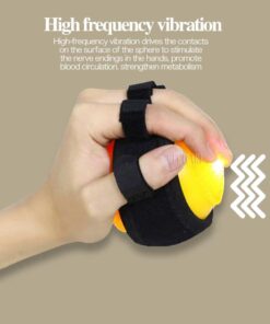 Infrared Hot Compress Hand Massager Ball Massage Hand and Fingers Physiotherapy Rehabilitation Spasm Dystonia Hemiplegia Stroke color: smiley no electric|Type A|Type B|Type C|Type D rechargeable  