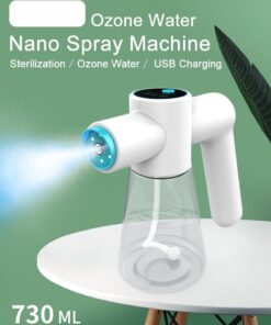 Ozone Nano Spray Water Gun Type-c Steam Air Purifier UV Blue Light Electric Wireless Fogging Disinfection Atomization Sanitizer color: No Ozone 2PCS Black|No Ozone 2PCS White|No Ozone Black730ml|No Ozone set|No Ozone White730ml|Ozone 730ml 2pcs|Ozone White 730ml  New Arrivals Uncategorized Protection Against COVID-19 Best Sellers