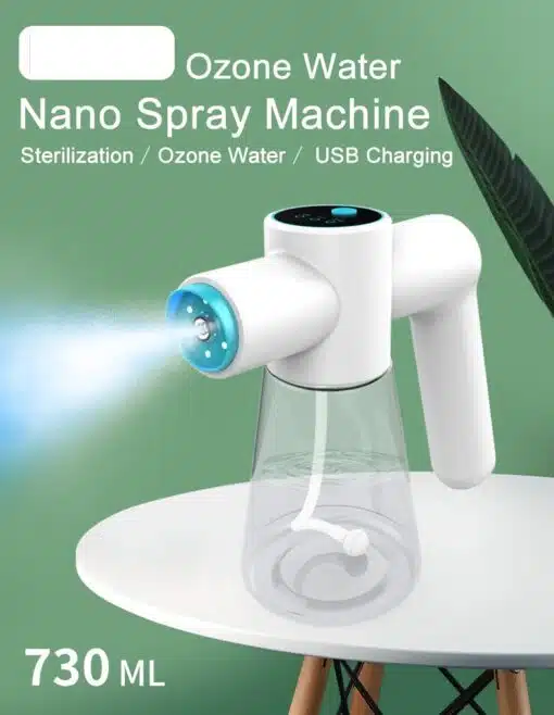 Ozone Nano Spray Water Gun Type-c Steam Air Purifier UV Blue Light Electric Wireless Fogging Disinfection Atomization Sanitizer color: No Ozone 2PCS Black|No Ozone 2PCS White|No Ozone Black730ml|No Ozone set|No Ozone White730ml|Ozone 730ml 2pcs|Ozone White 730ml  New Arrivals Uncategorized Protection Against COVID-19 Best Sellers