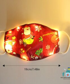 Christmas Lights Glowing Face Mask color: A|B|C|D|G  New Arrivals Protection Against COVID-19 Face Masks & Face Shields Face Masks Face Masks For Adults Best Sellers