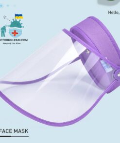 Comfortable Adjustable Anti COVID Face Shield color: Navy|Pink|Purple|Sky Blue  New Arrivals Protection Against COVID-19 Face Masks & Face Shields Face Shields Face Shields For Adults Best Sellers