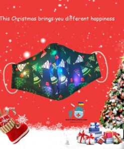 Face Mask With Christmas Lights color: A|B|C|D|E|F|G  New Arrivals Protection Against COVID-19 Face Masks & Face Shields Face Masks Face Masks For Adults Best Sellers