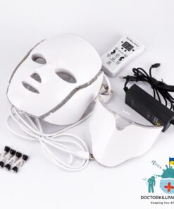 Face + Neck Skin Rejuvenating LED Mask color: EU PLUG (220-240V)|UK PLUG (220-240V)|US PLUG (100-110V)  New Arrivals As Seen On TV Skin Care Safest LED Beauty Masks Best Sellers