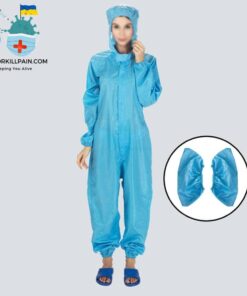 Full Body Protective Coverall Suit color: Blue|White  New Arrivals Protection Against COVID-19 Protective Suits & Clothing Best Sellers