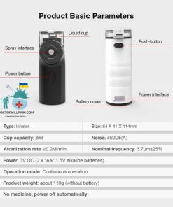Portable Nebulizer For Respiratory Illnesses color: CUP Accessories|N3|N3 standard  New Arrivals Protection Against COVID-19 Best Sellers