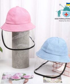 Protective Face Shield Cap For Kids color: beige|black|black|Khaki|Pink|pink|Purple|Red|red|red|yellow|Gray with 2 Filters|Black|Blue|Yellow  New Arrivals Protection Against COVID-19 Face Masks & Face Shields Face Shields Face Shields For Kids Best Sellers