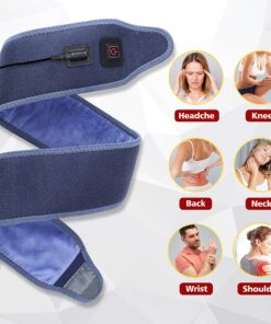 Hailicare Heating Pad Wrap 3 Heating Settings Support Brace Wristband Belt Hot Warm Relief Pain Bandage Ankle Support Protector color: EU PLUG|UK Plug|US Plug  Pain Relief Arm Pain Relief